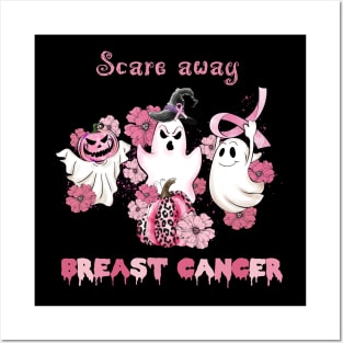 Scare Away Breast Cancer Posters and Art